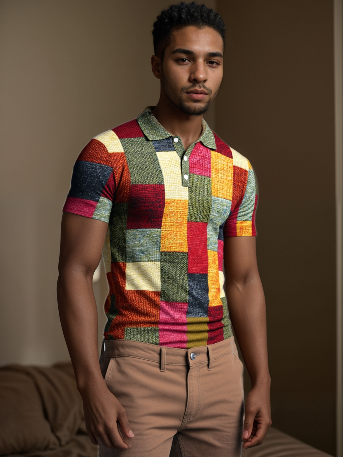 Raffaele™ WIELOKOLOROWY POLO W NOWOCZESNYM STYLU
