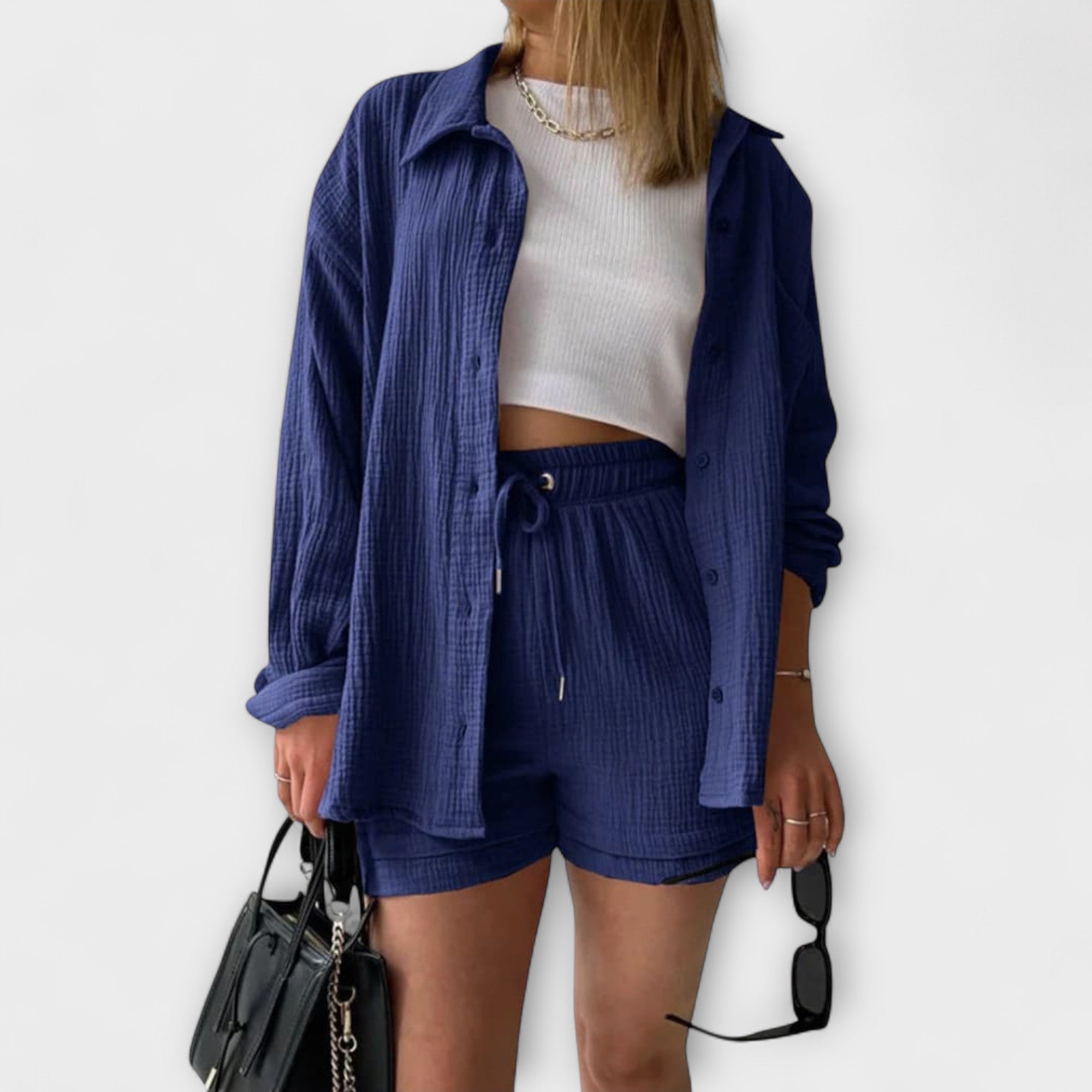 Victoria – Wygodny, dwuczęściowy komplet na ciepłe dni