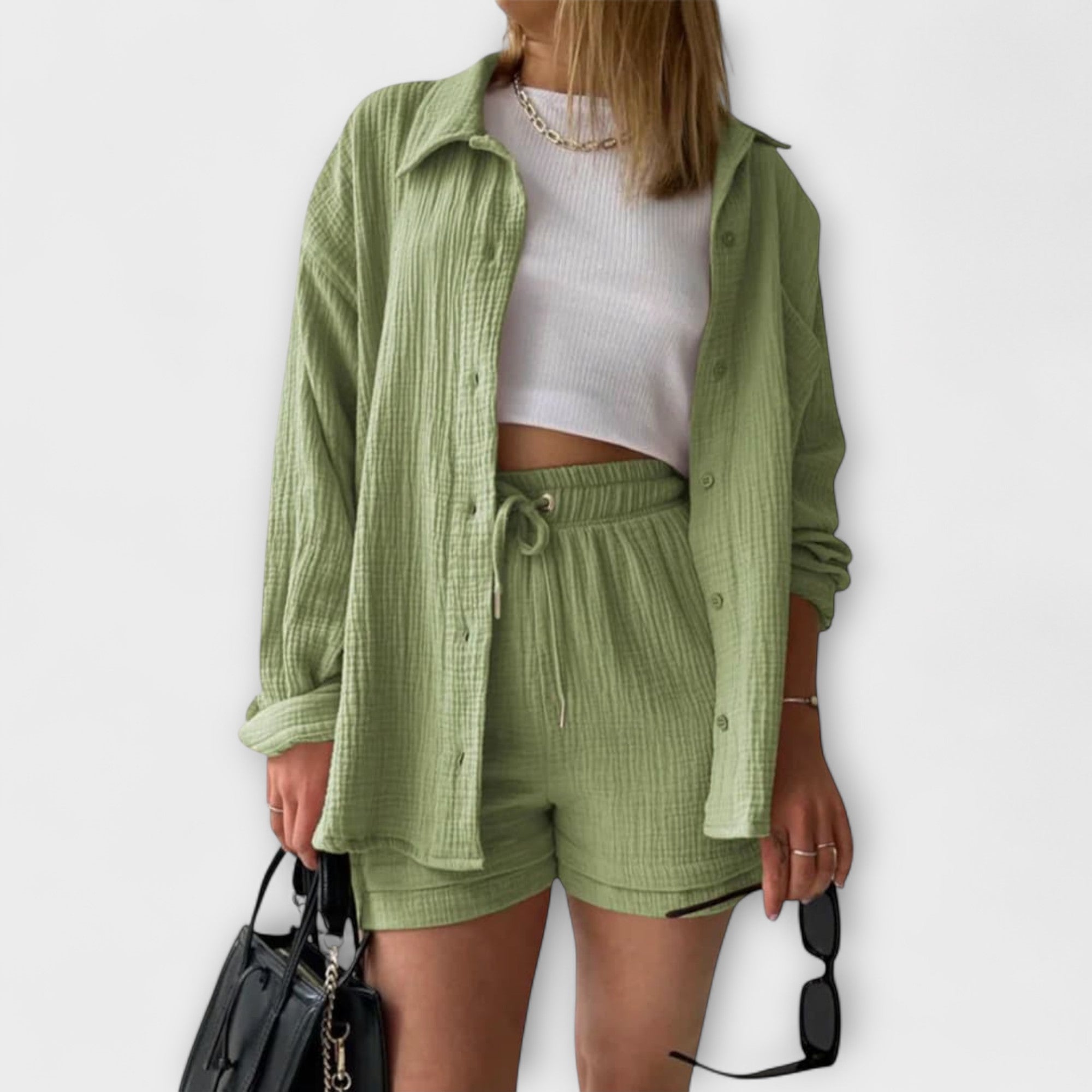 Victoria – Wygodny, dwuczęściowy komplet na ciepłe dni