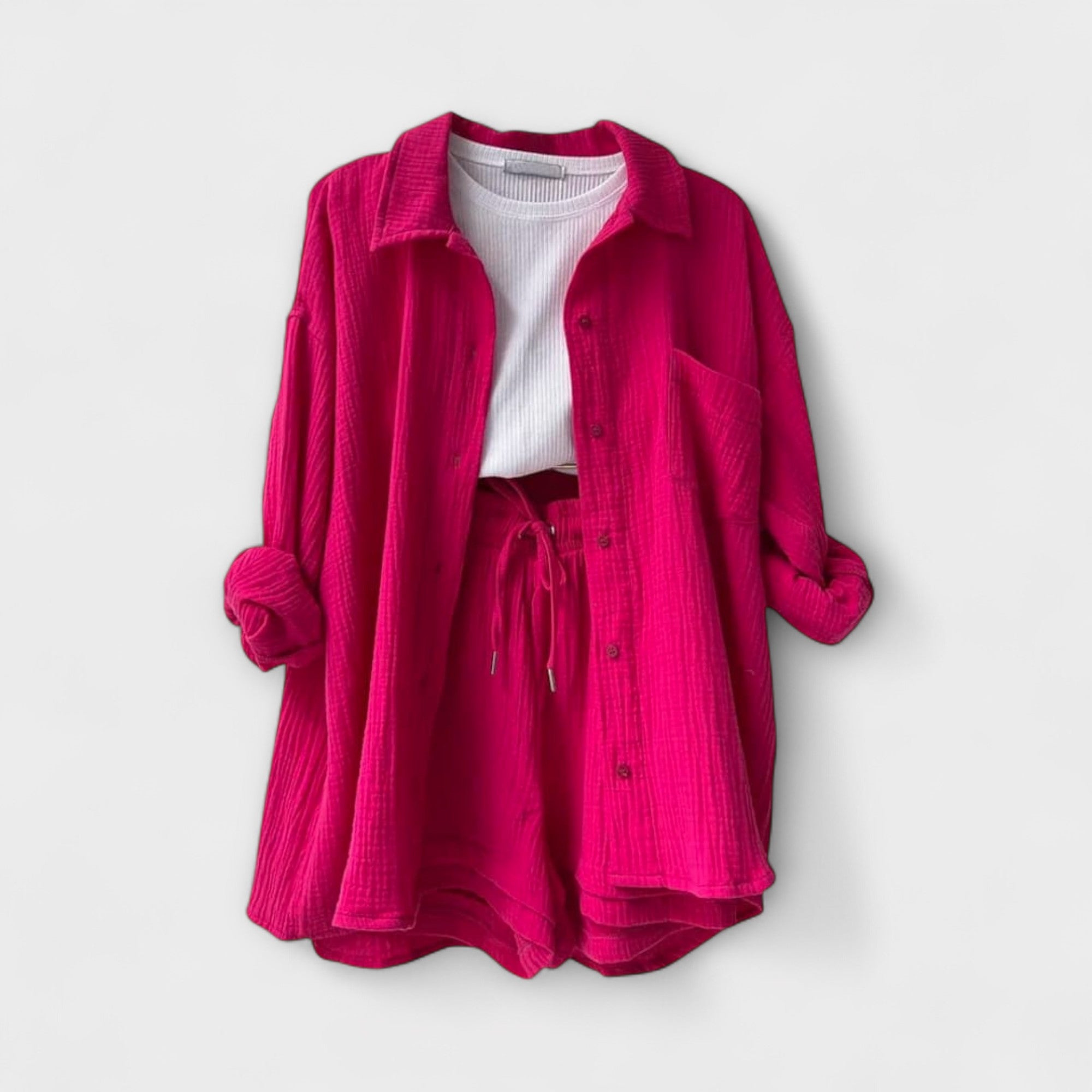 Victoria – Wygodny, dwuczęściowy komplet na ciepłe dni