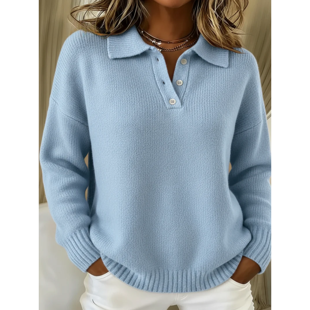 Sweter Anna – Miękki Sweter Polo