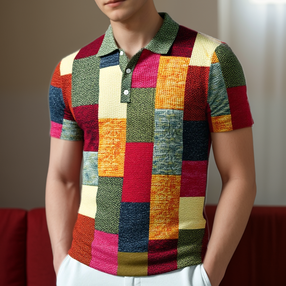 Raffaele™ WIELOKOLOROWY POLO W NOWOCZESNYM STYLU