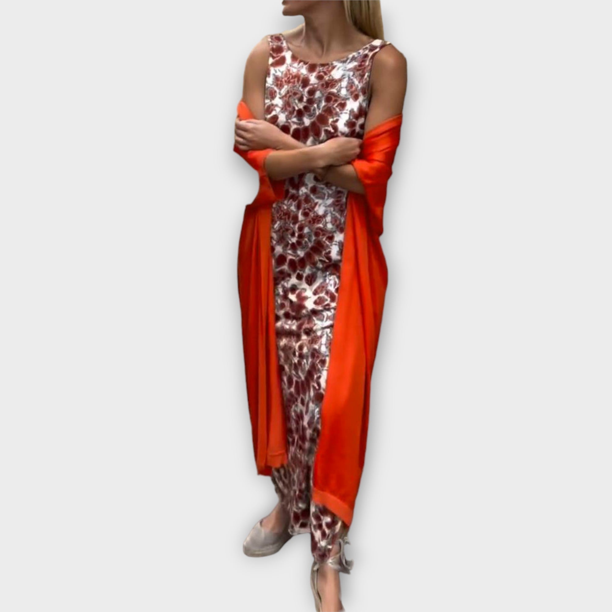 Viviana – Elegancki Damski Zestaw Dwuczęściowy: Sukienka i Narzutka