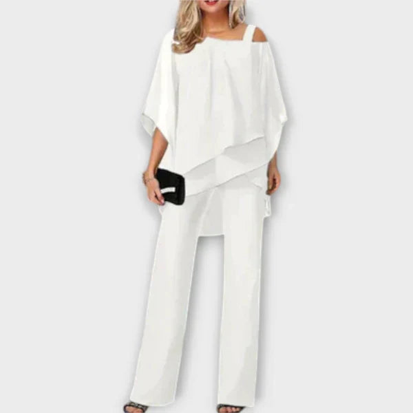 Wieczorowy zestaw z szyfonu – elegancja bez wysiłku