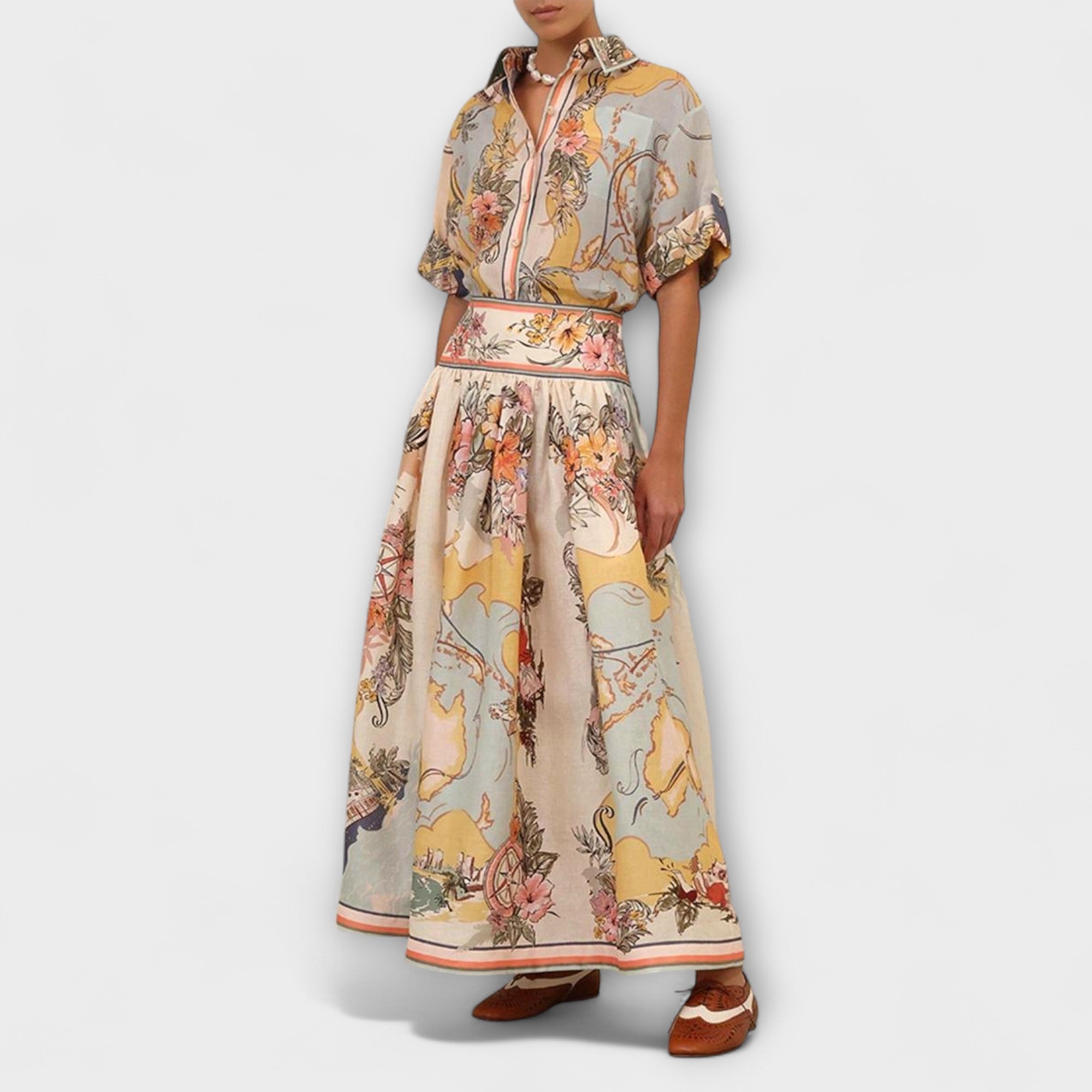 Melina – Elegancka spódnica midi dla kobiet