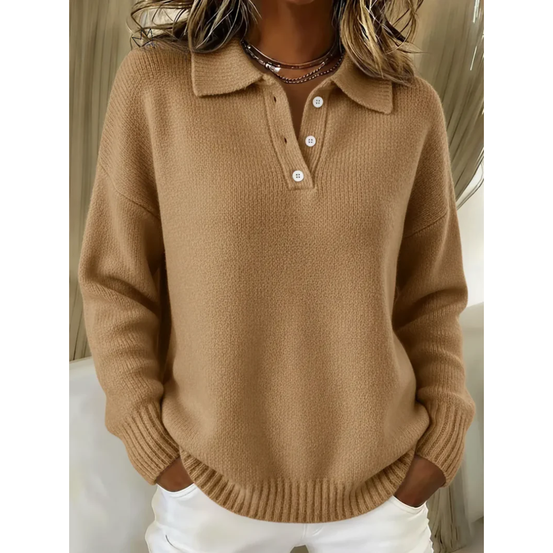 Sweter Anna – Miękki Sweter Polo