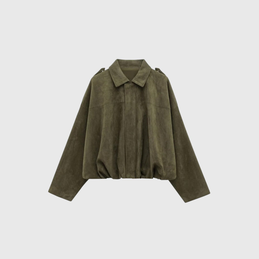 Senna - Kurtka bomber z zamszu