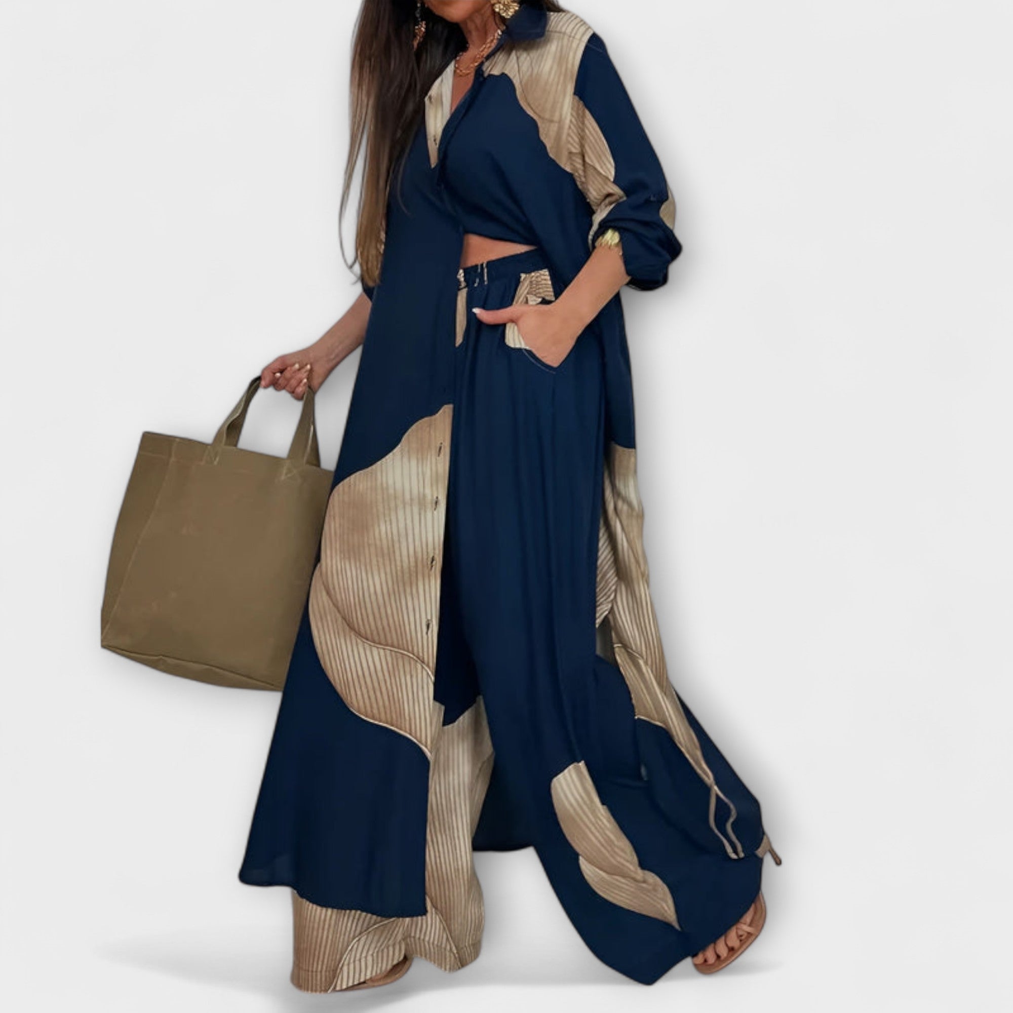 Moriel – Dwuczęściowy komplet z artystycznym nadrukiem