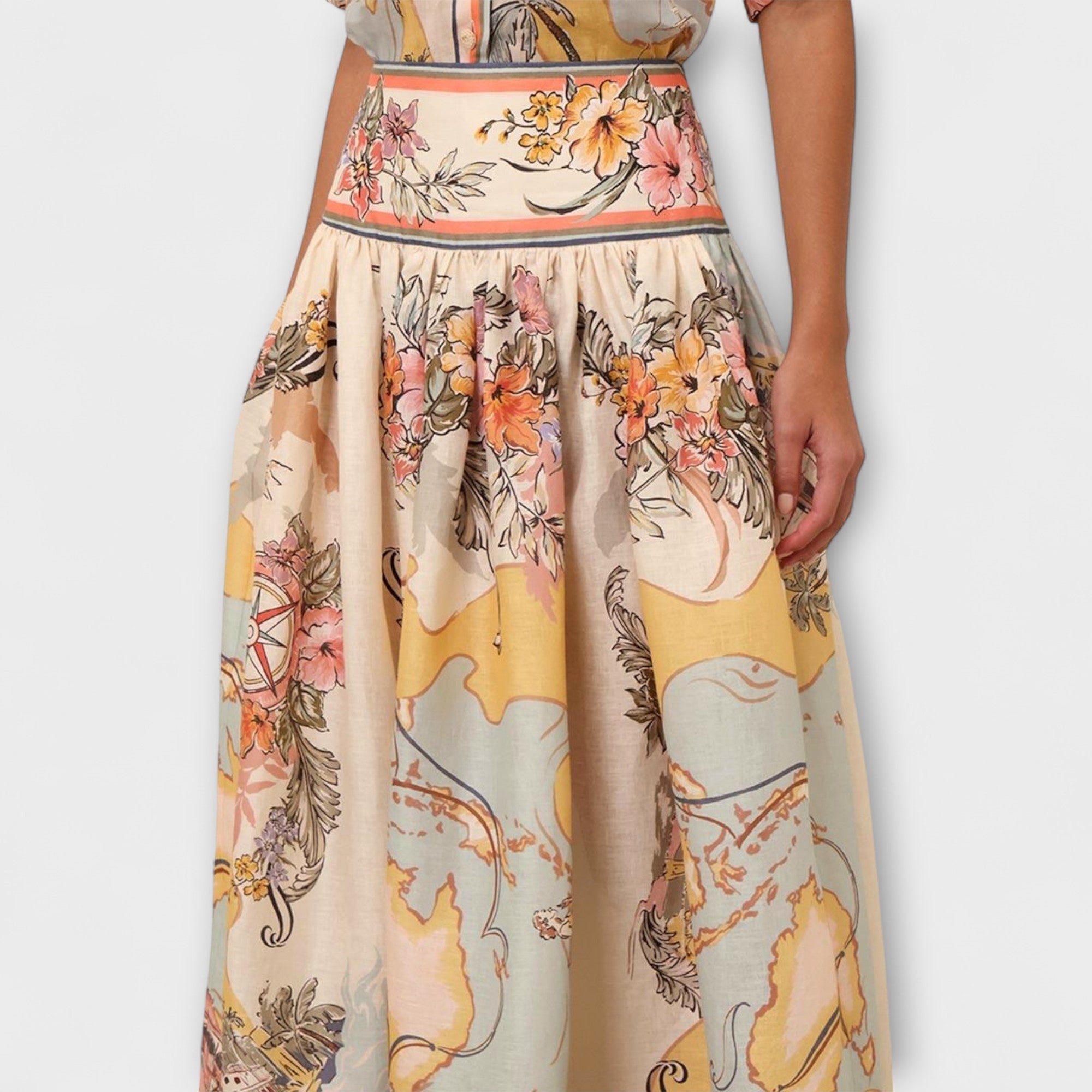 Melina – Elegancka spódnica midi dla kobiet