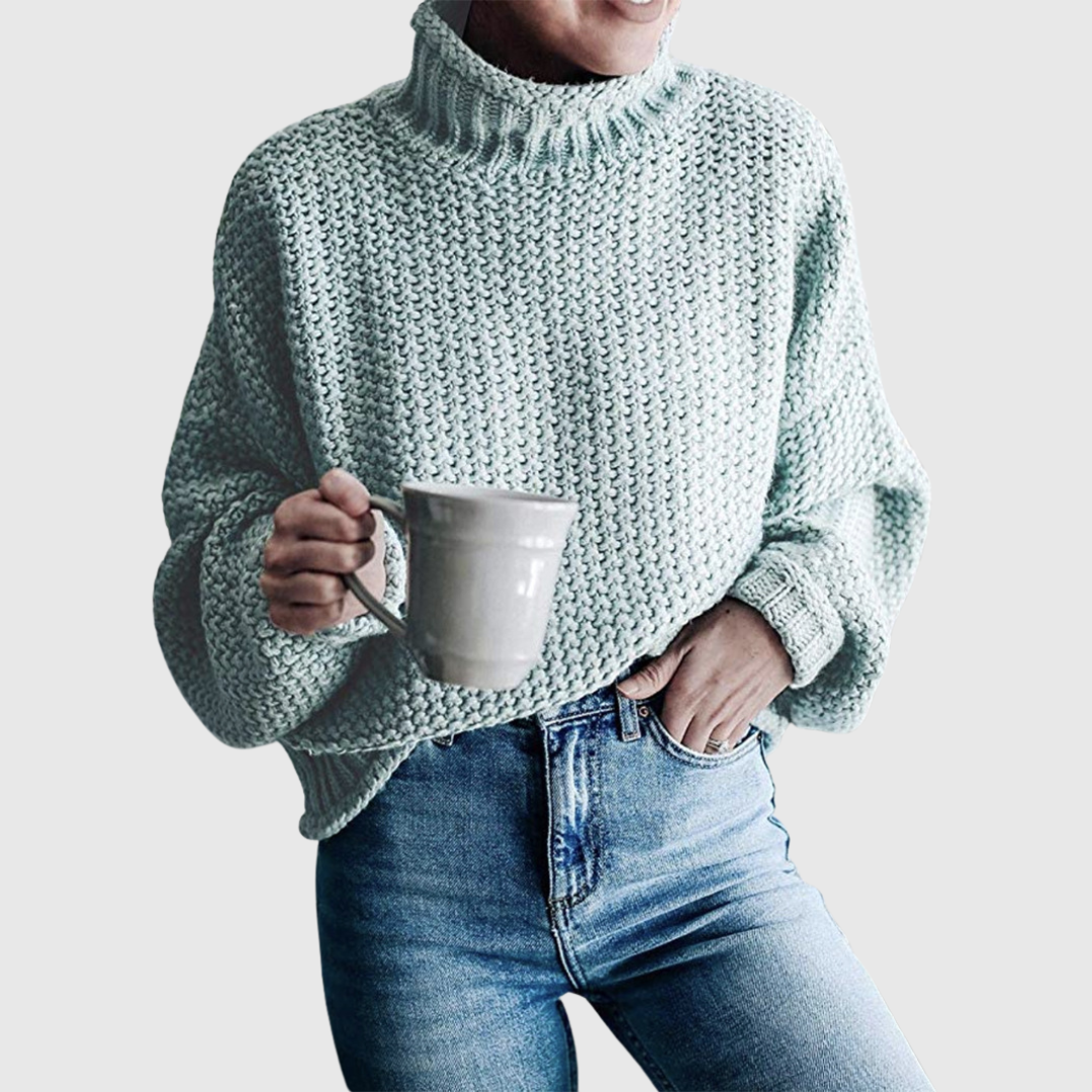 Sweter Aurora — ciepły golf, który porządkuje styl w minutę