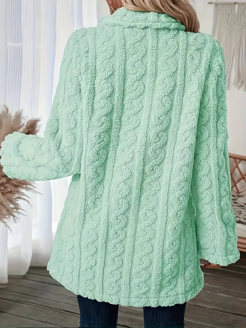 Alison™ - Teksturowany Płaszcz Zimowy