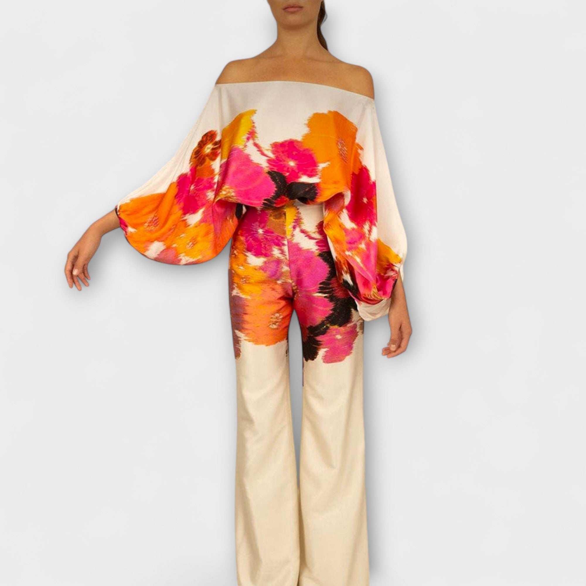 Greta – Elegancki letni komplet dwuczęściowy