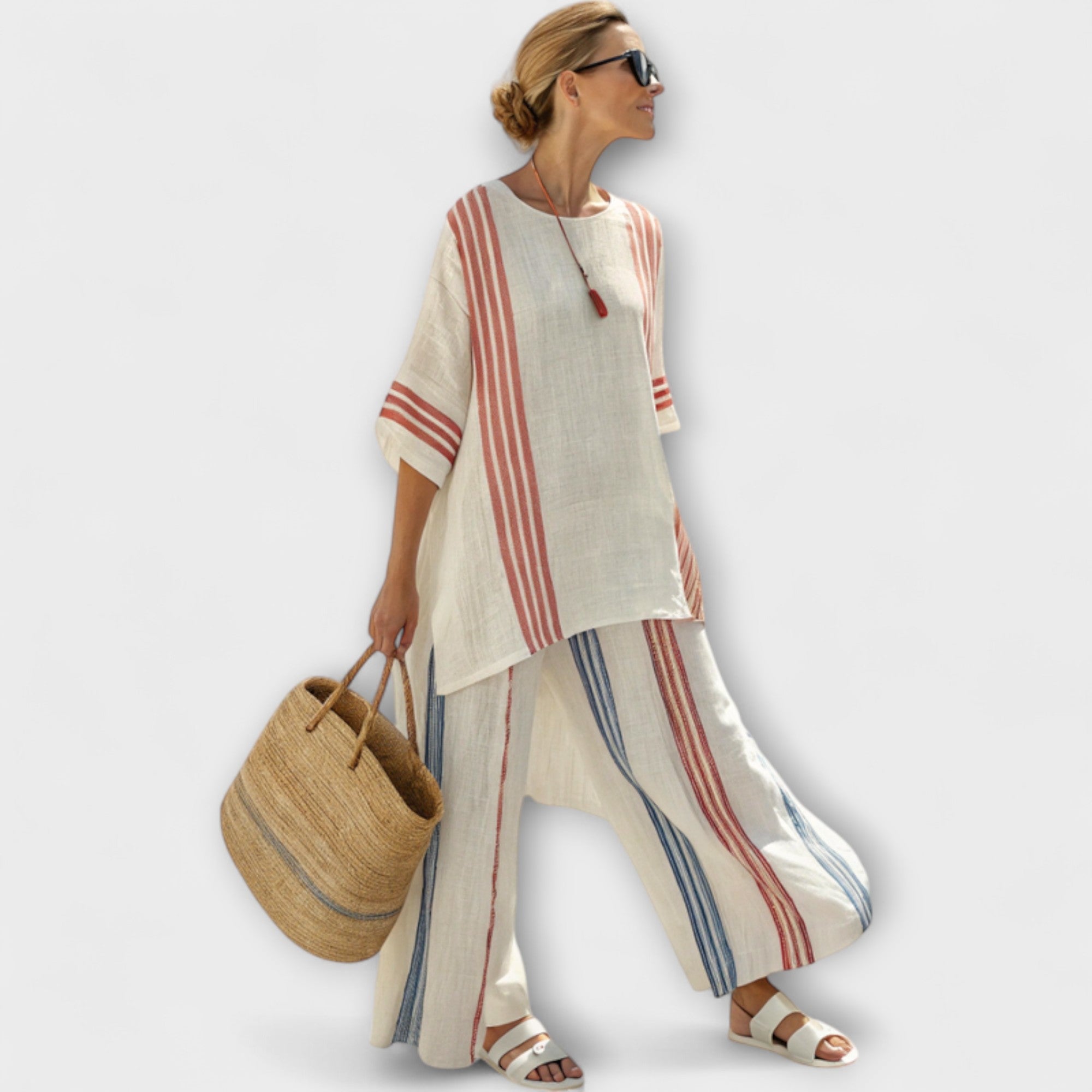 Faith – Etniczny komplet z bambusowego lnu