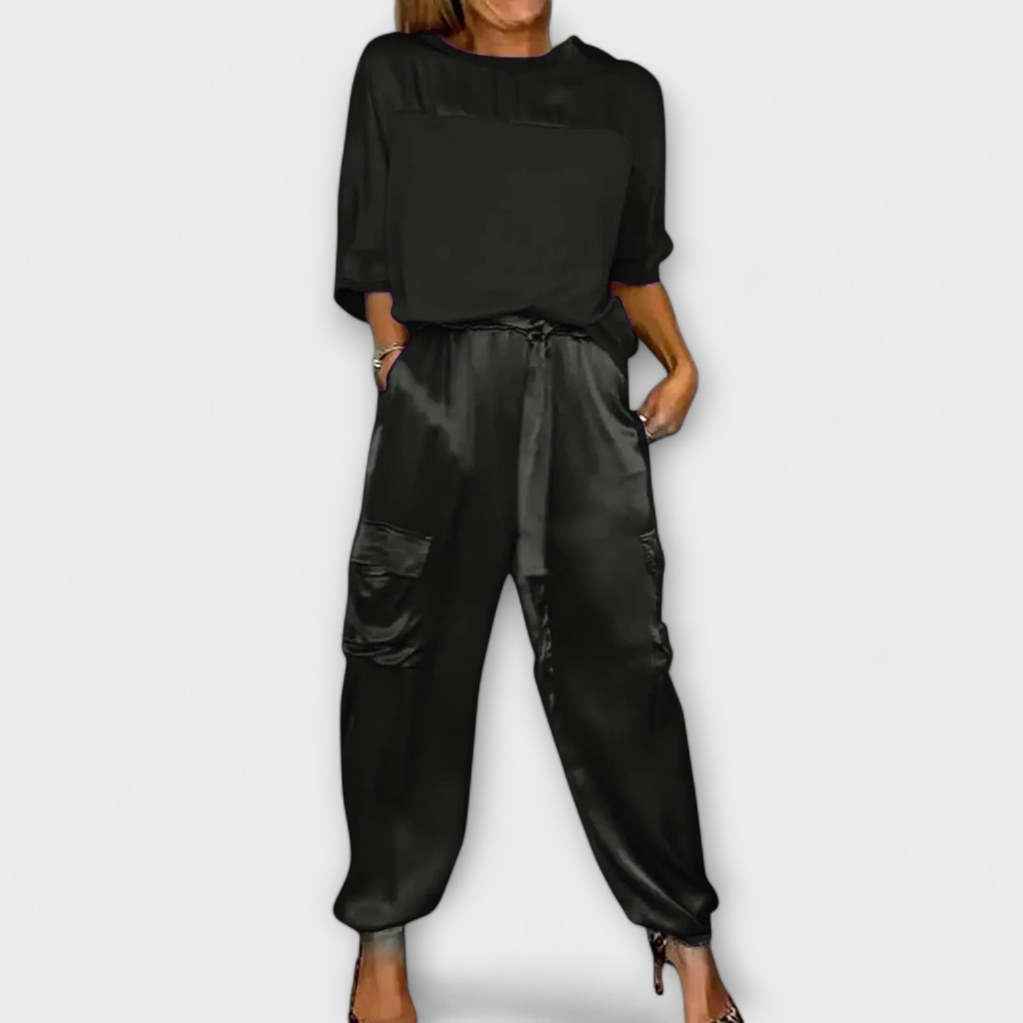 Silky Chic – Dwuczęściowy komplet z miękkiej tkaniny