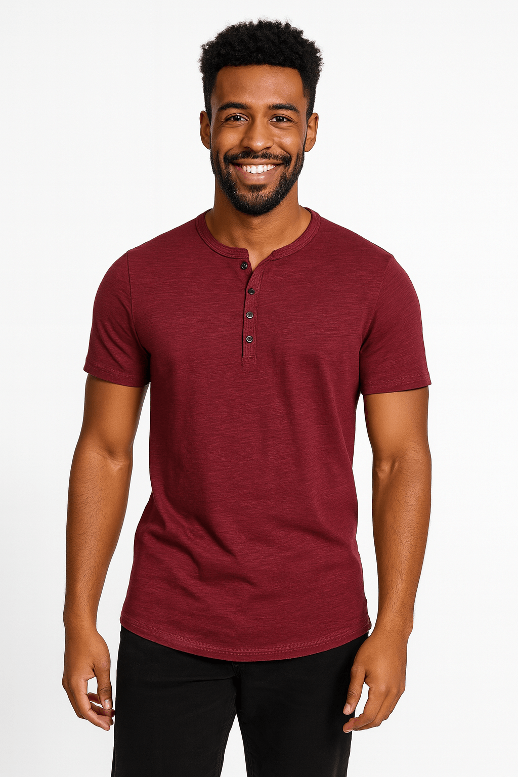 Koszula Dirk Henley z guzikiem