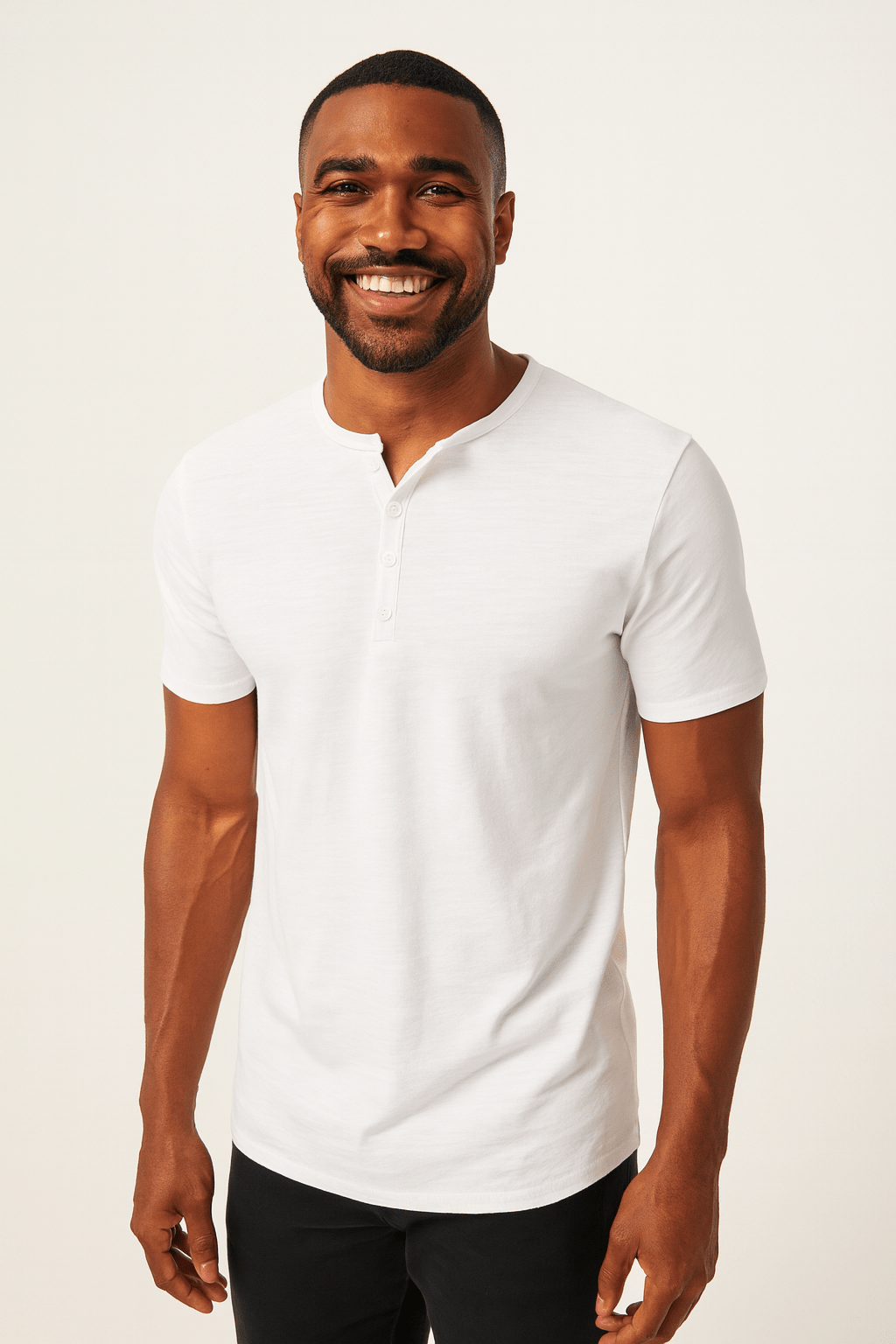 Koszula Dirk Henley z guzikiem