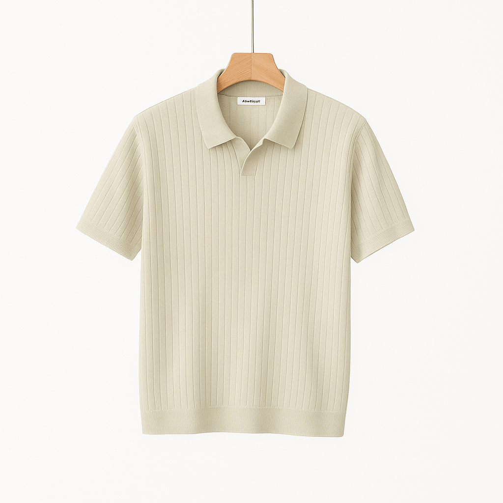 Koszulka polo męska Lucas Strick krótki rękaw