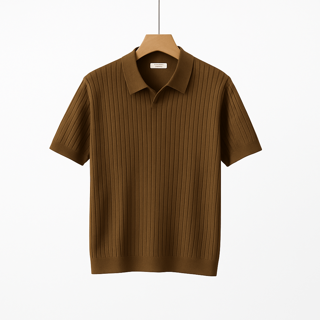 Koszulka polo męska Lucas Strick krótki rękaw