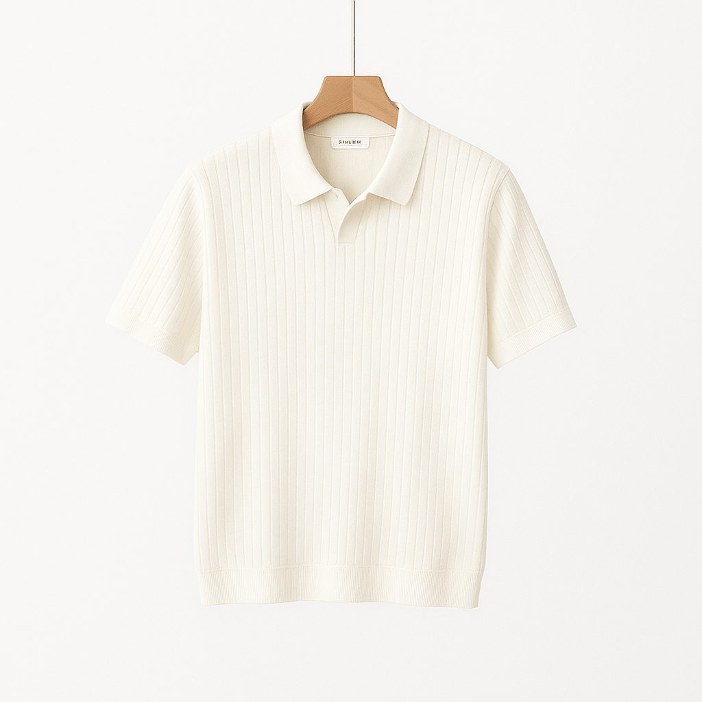 Koszulka polo męska Lucas Strick krótki rękaw