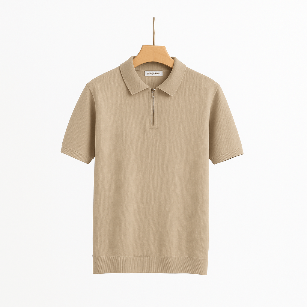 Poloshirt Michael Strick z zamkiem błyskawicznym