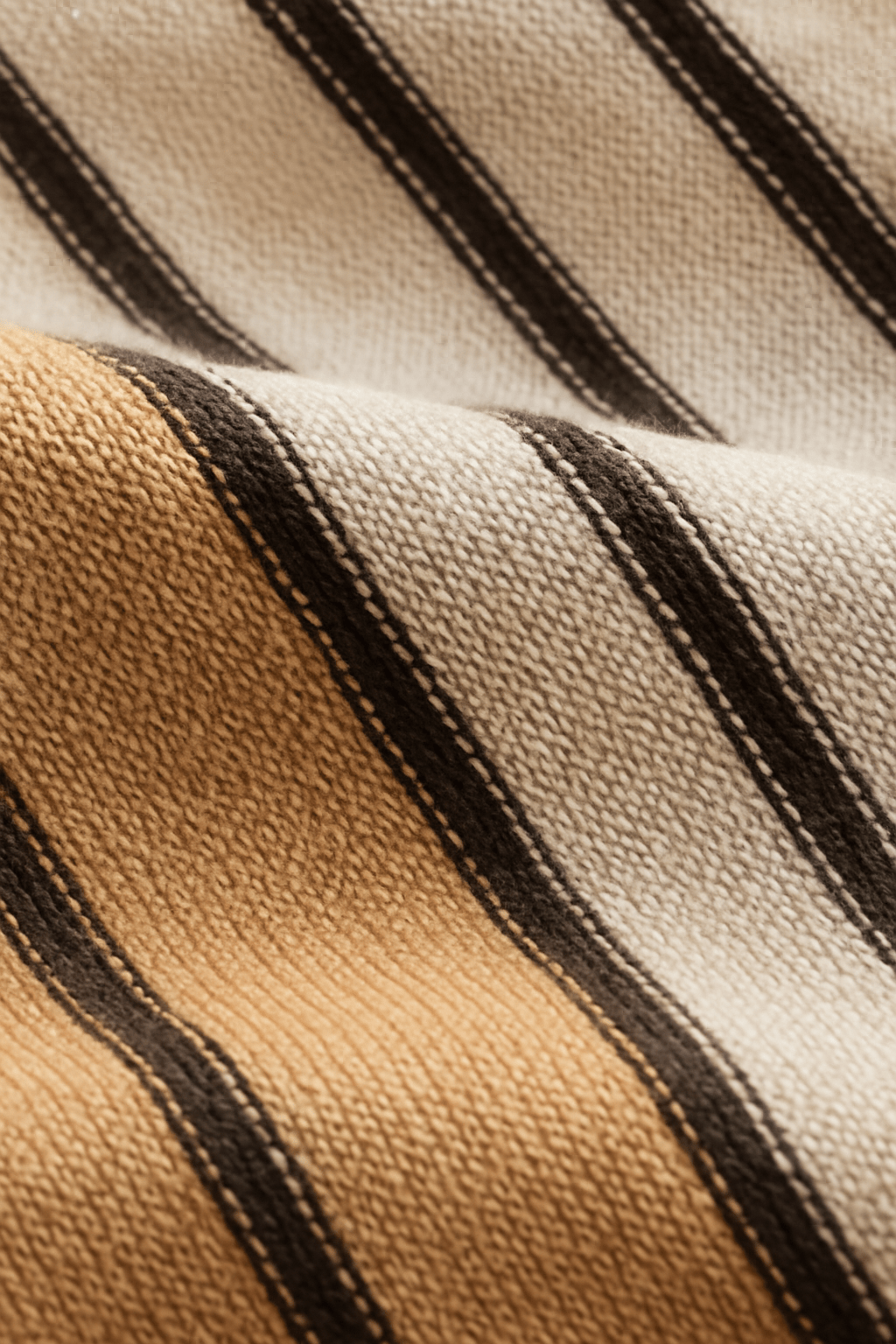 Nathan Strickpoloshirt Krótki Rękaw w Paski