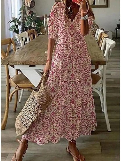 Arianelle – Boho sukienka midi z nadrukiem