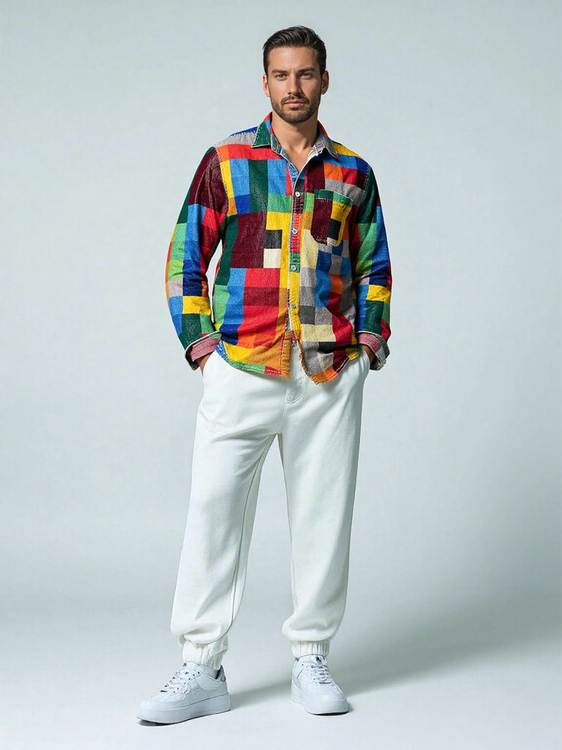 Lucas | Koszula z długim rękawem i kieszenią