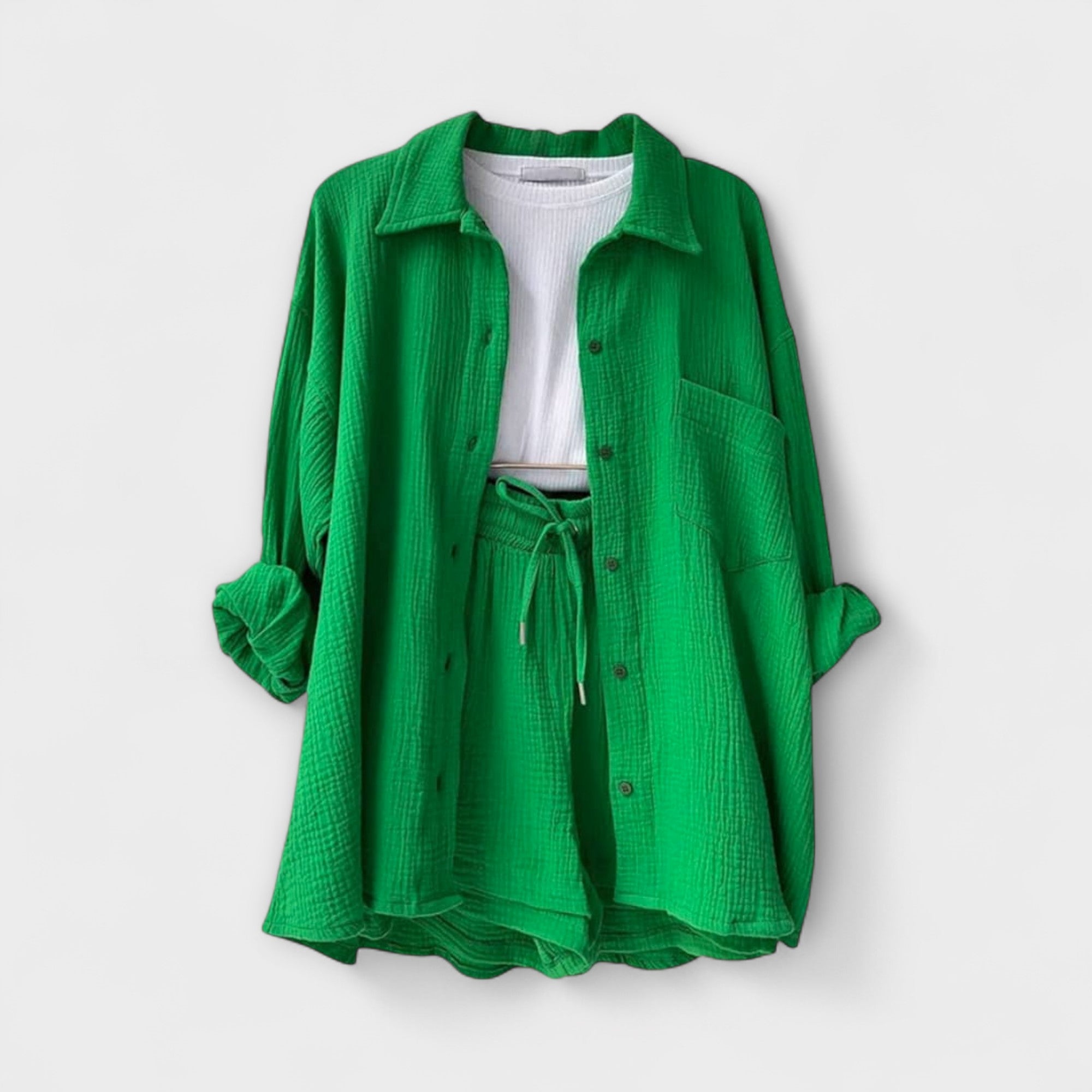 Victoria – Wygodny, dwuczęściowy komplet na ciepłe dni