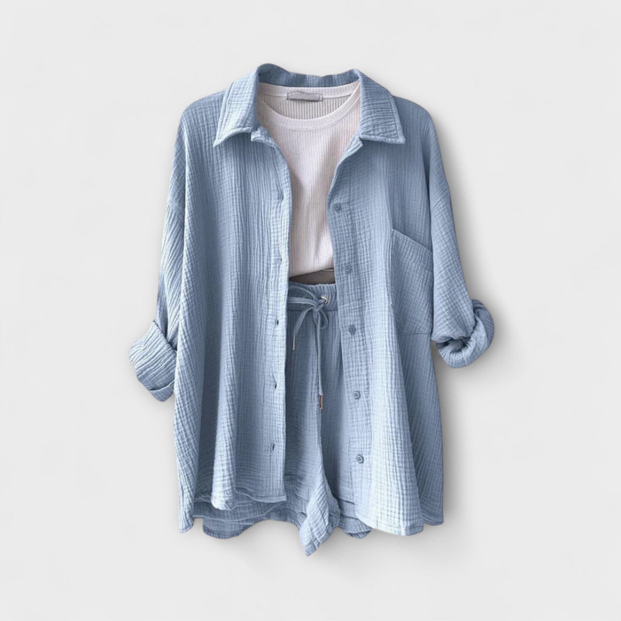 Victoria – Wygodny, dwuczęściowy komplet na ciepłe dni