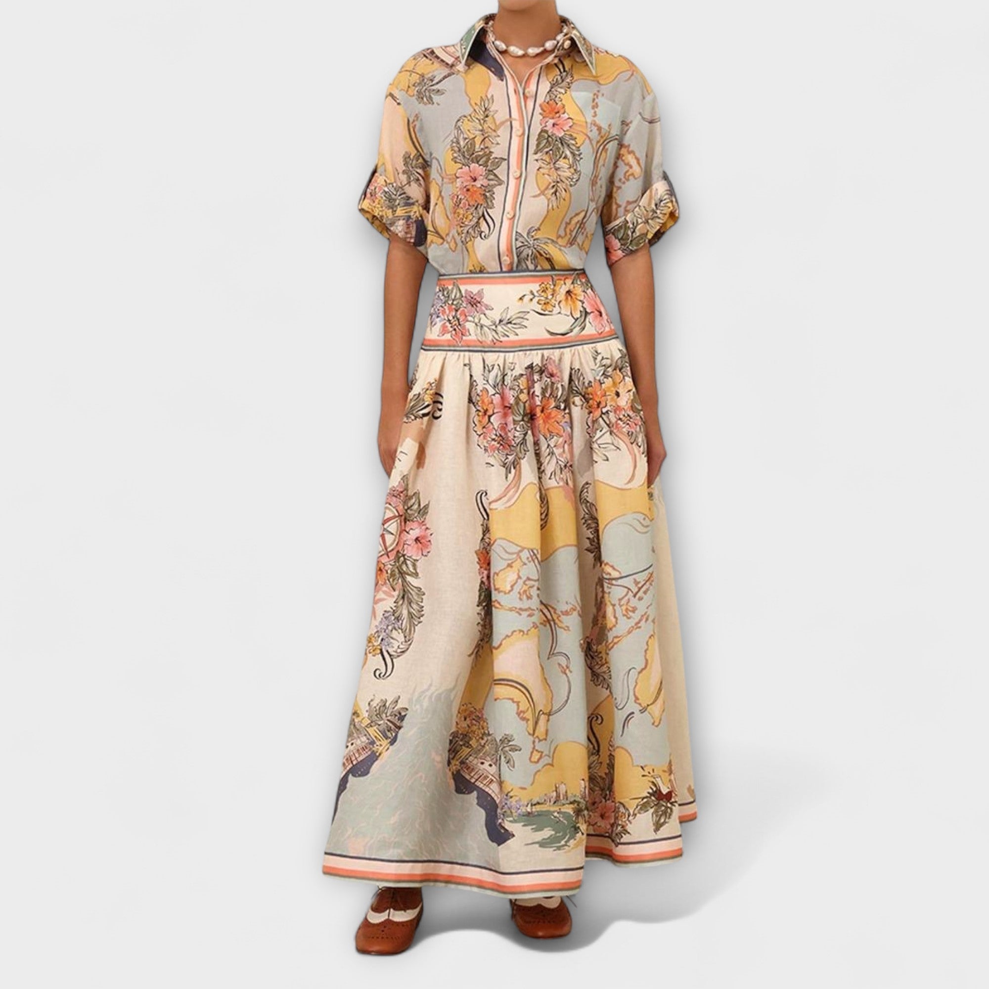 Melina – Elegancka spódnica midi dla kobiet