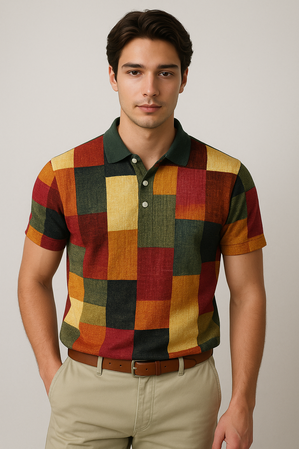 Raffaele™ WIELOKOLOROWY POLO W NOWOCZESNYM STYLU