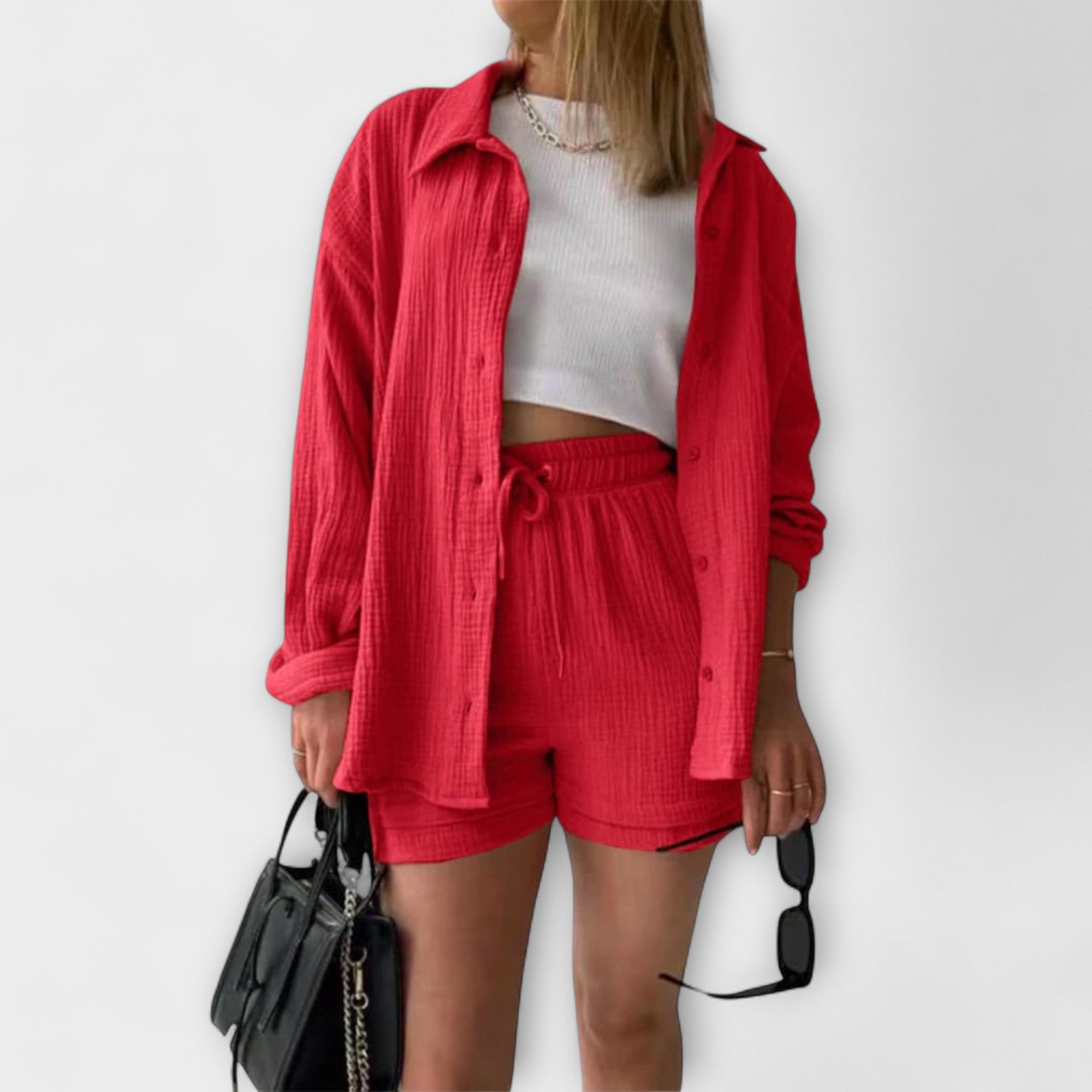 Victoria – Wygodny, dwuczęściowy komplet na ciepłe dni