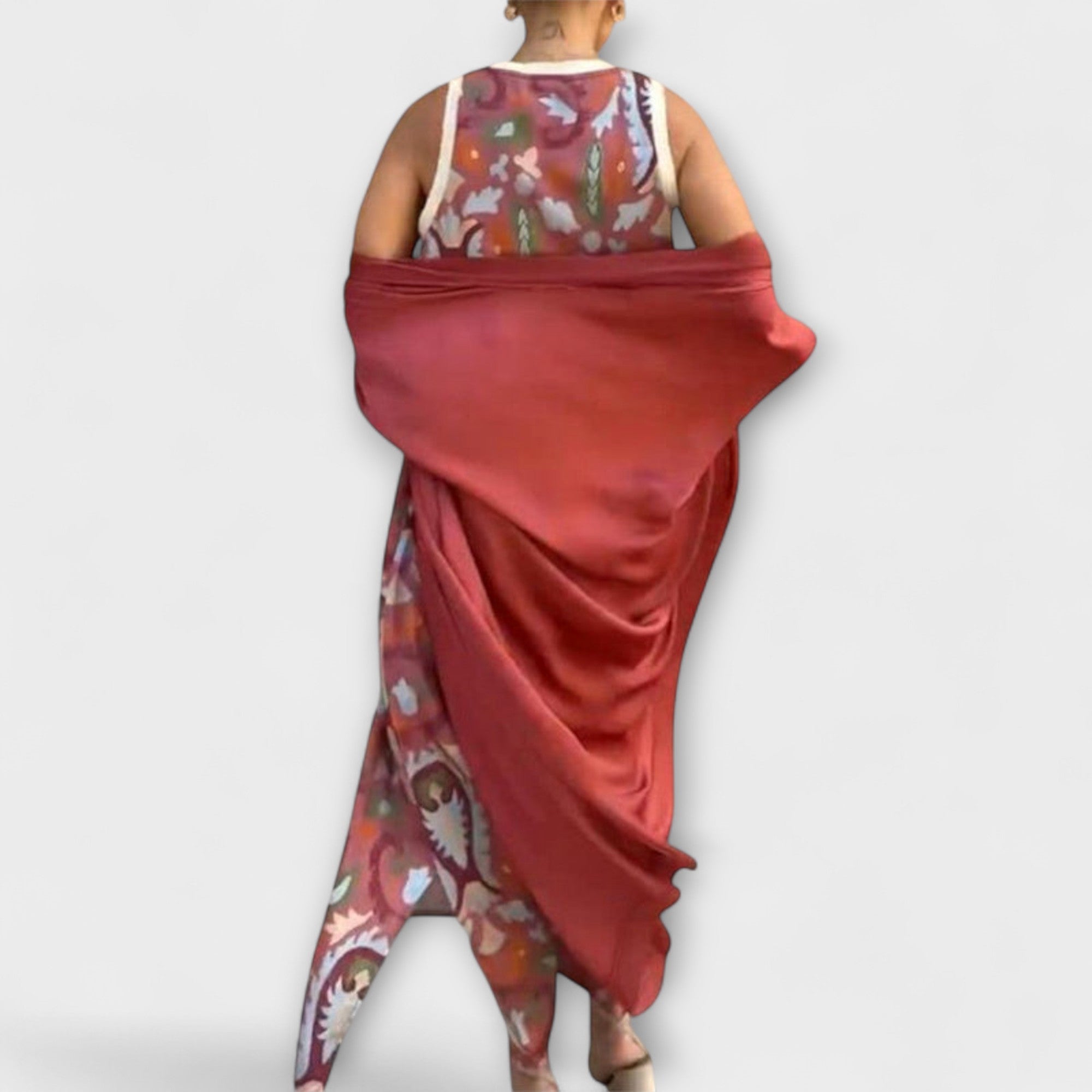 Selviane – Sukienka Maxi z Dopasowanym Kardiganem