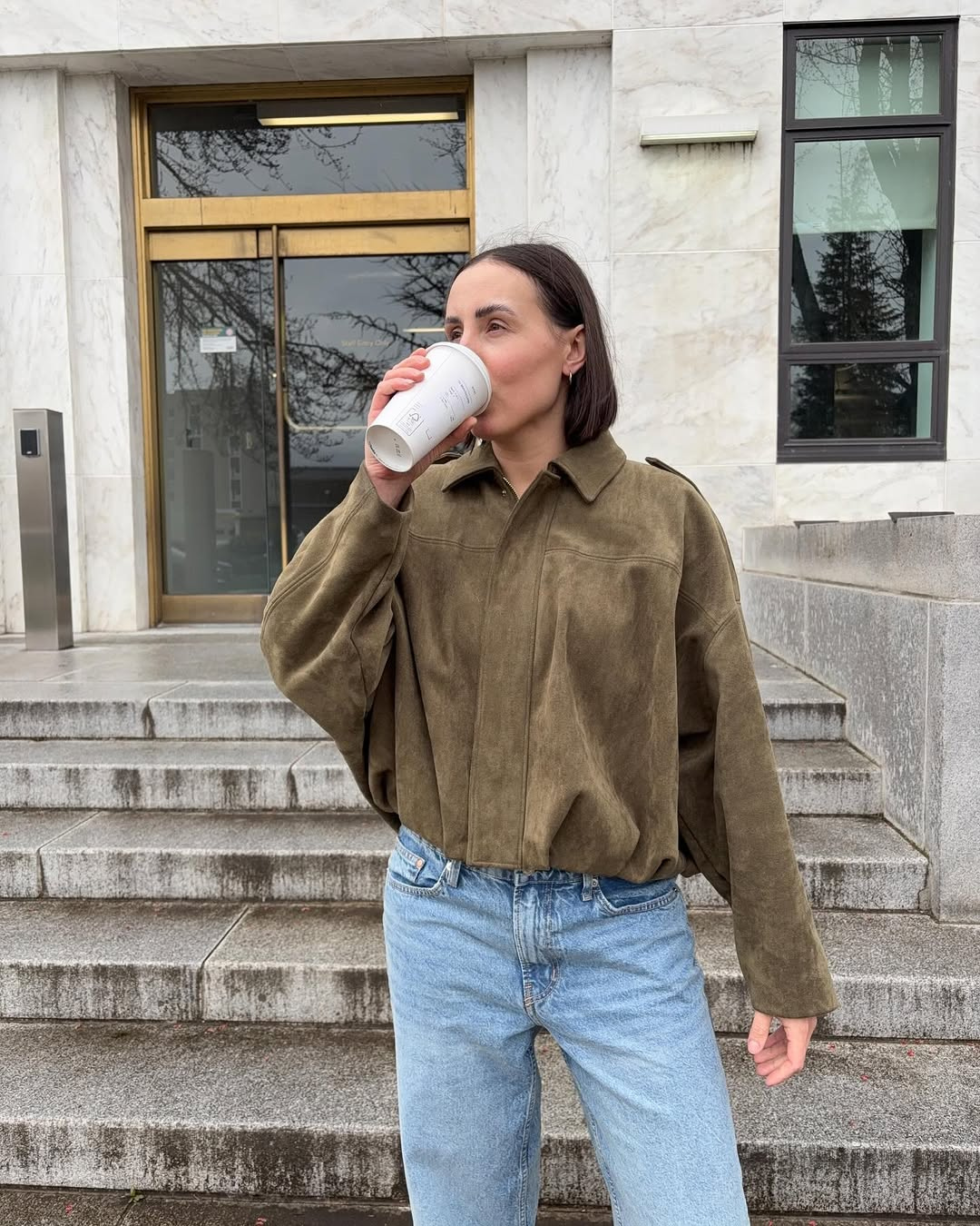 Senna - Kurtka bomber z zamszu