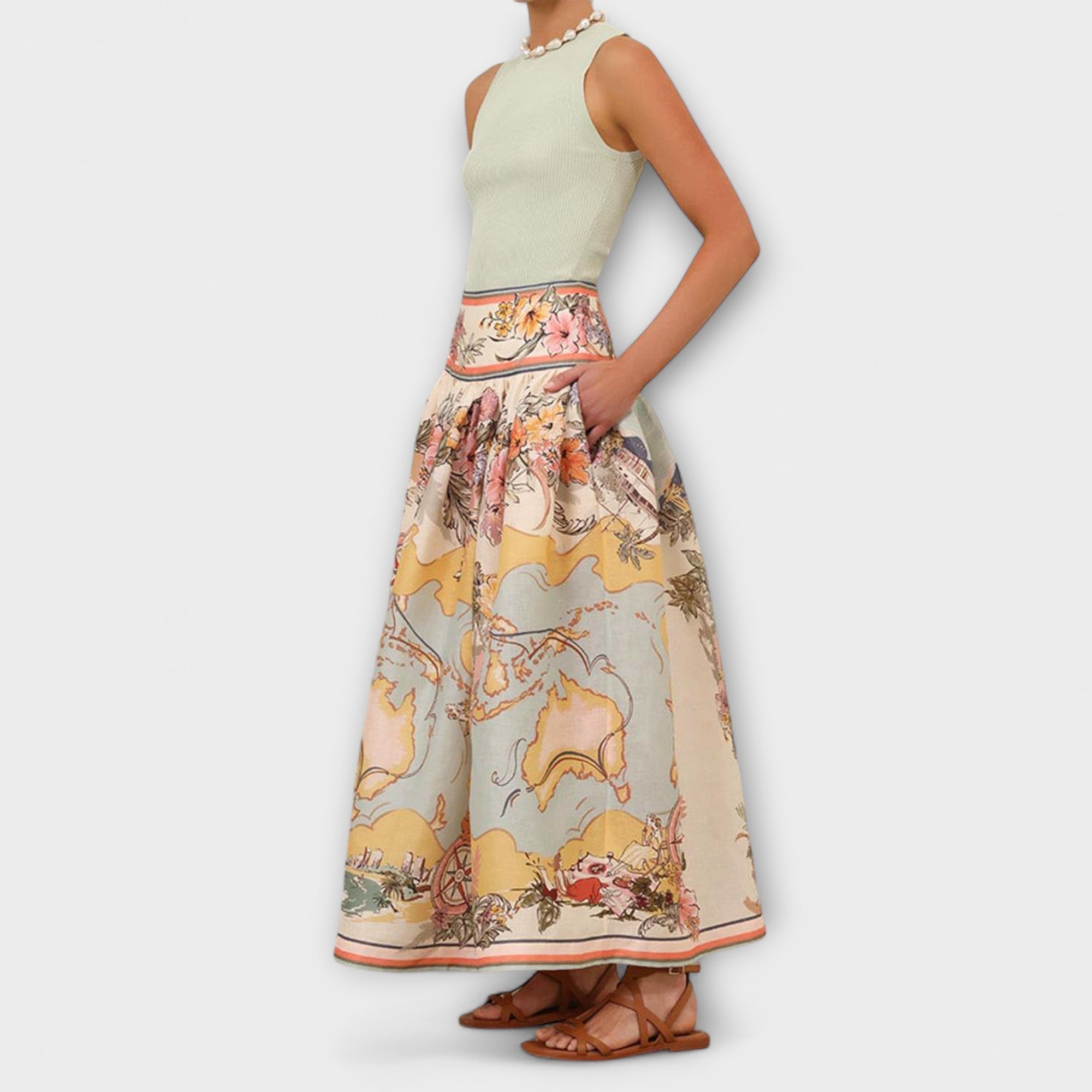 Melina – Elegancka spódnica midi dla kobiet