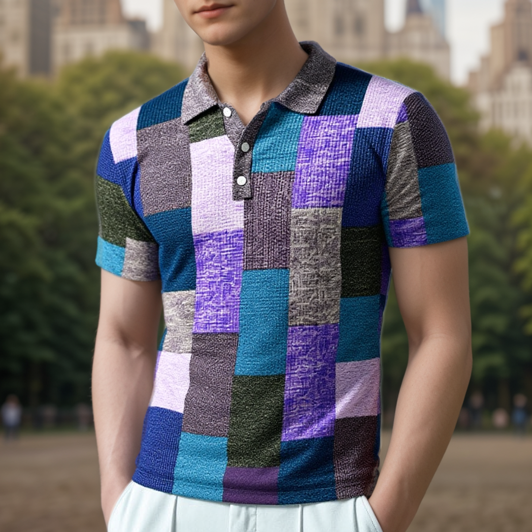 Raffaele™ WIELOKOLOROWY POLO W NOWOCZESNYM STYLU