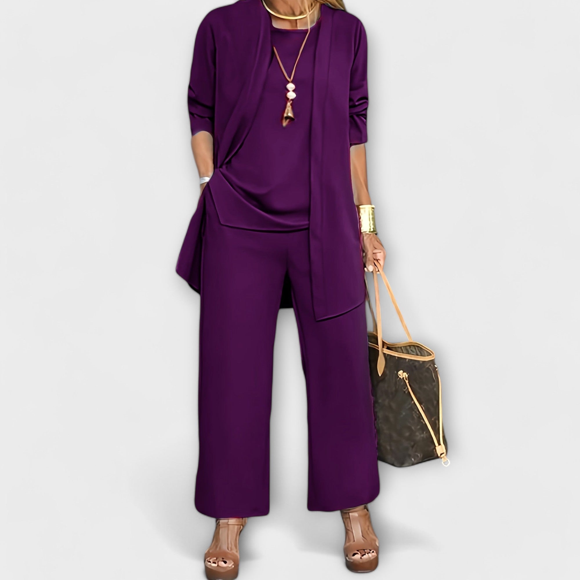 Lora – Stylowy trzyczęściowy zestaw na co dzień