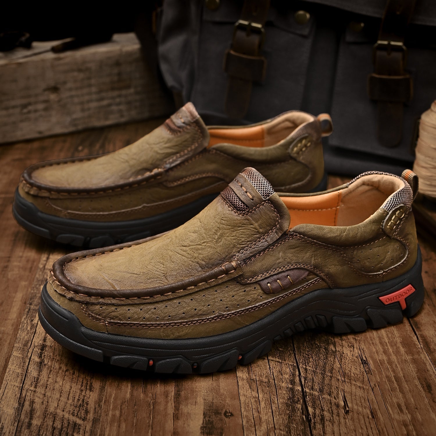 Krzysztof — Skórzane Buty Przejściowe z Ortopedyczną Podeszwą