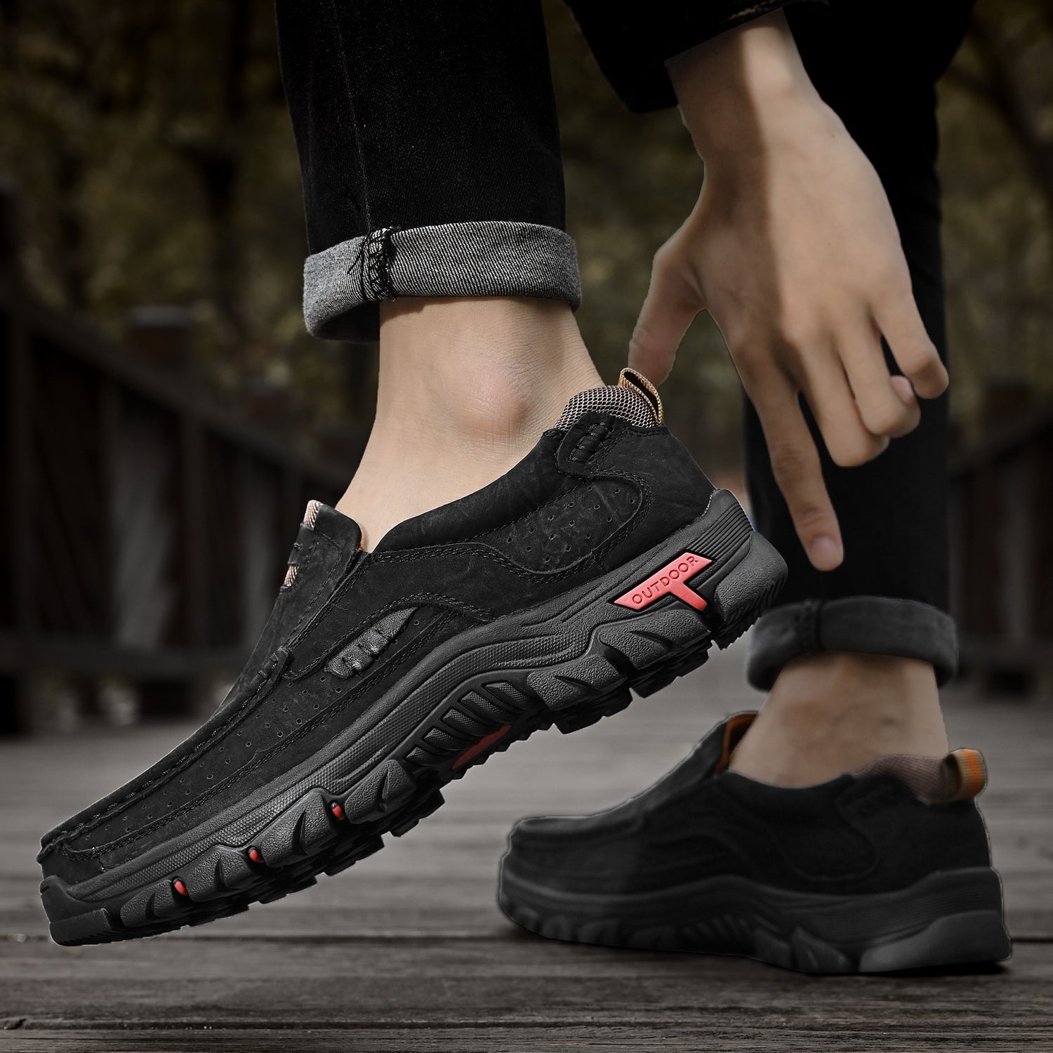 Krzysztof — Skórzane Buty Przejściowe z Ortopedyczną Podeszwą