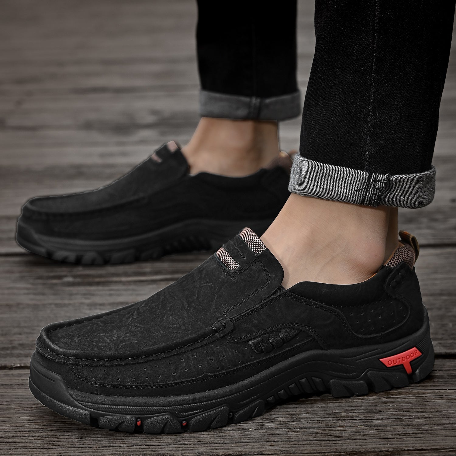 Krzysztof — Skórzane Buty Przejściowe z Ortopedyczną Podeszwą