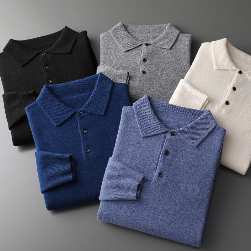 Walter™ | Premium Poloshirt z wełny merino