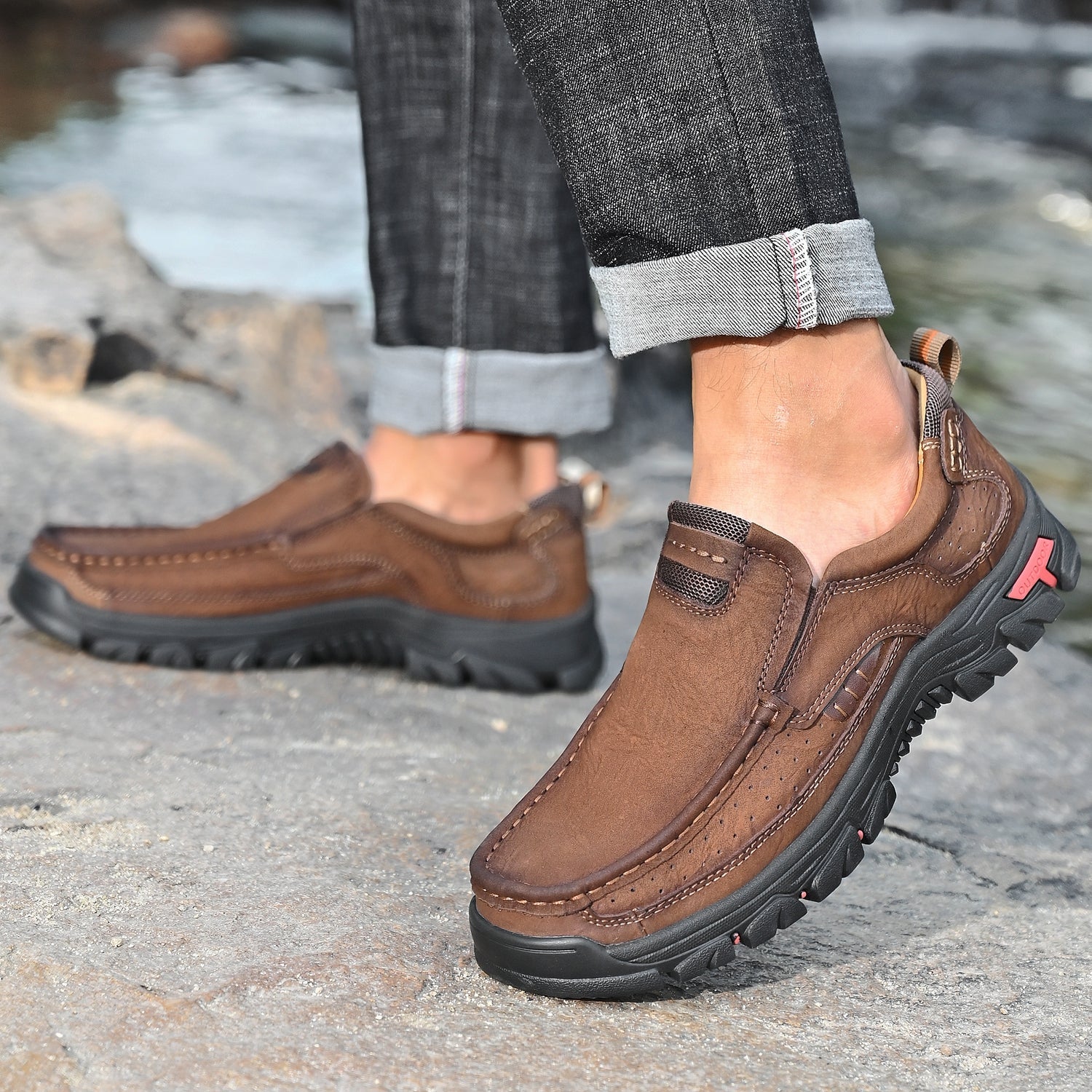 Krzysztof — Skórzane Buty Przejściowe z Ortopedyczną Podeszwą