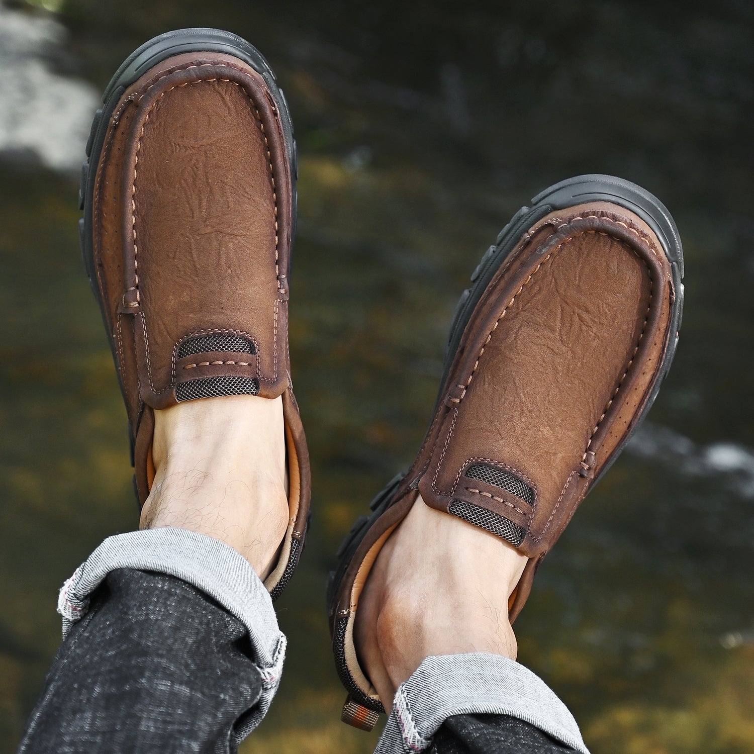 Krzysztof — Skórzane Buty Przejściowe z Ortopedyczną Podeszwą