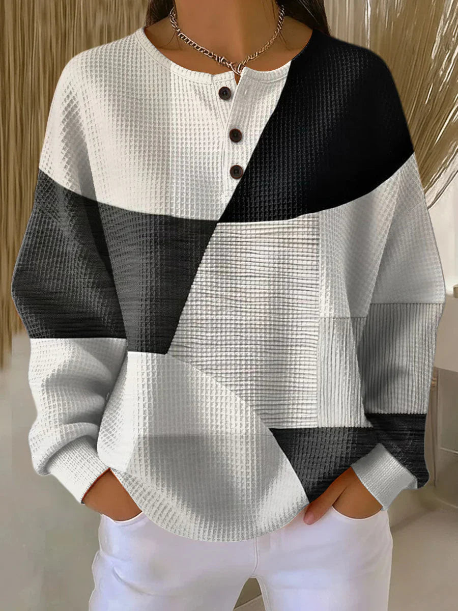 Anne | Przytulny Henley z Wafelkiem