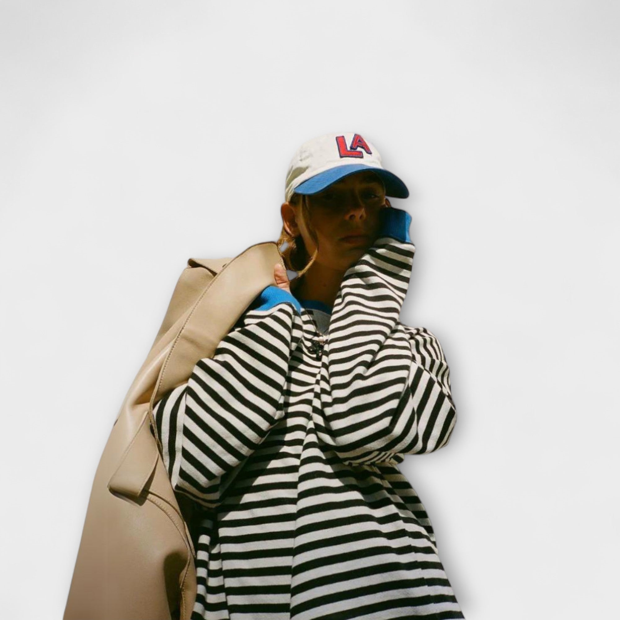 Mary – Oversize sweter w kolorowe paski