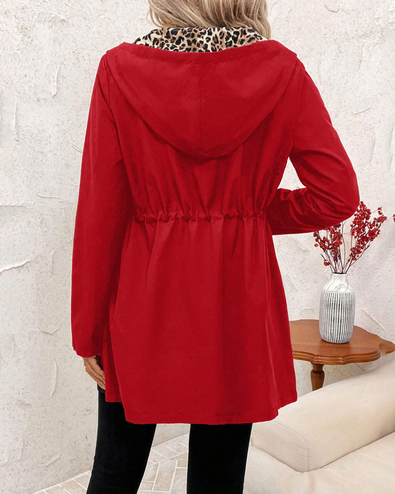 Magdalena – Płaszcz Odwracalny z Panterką