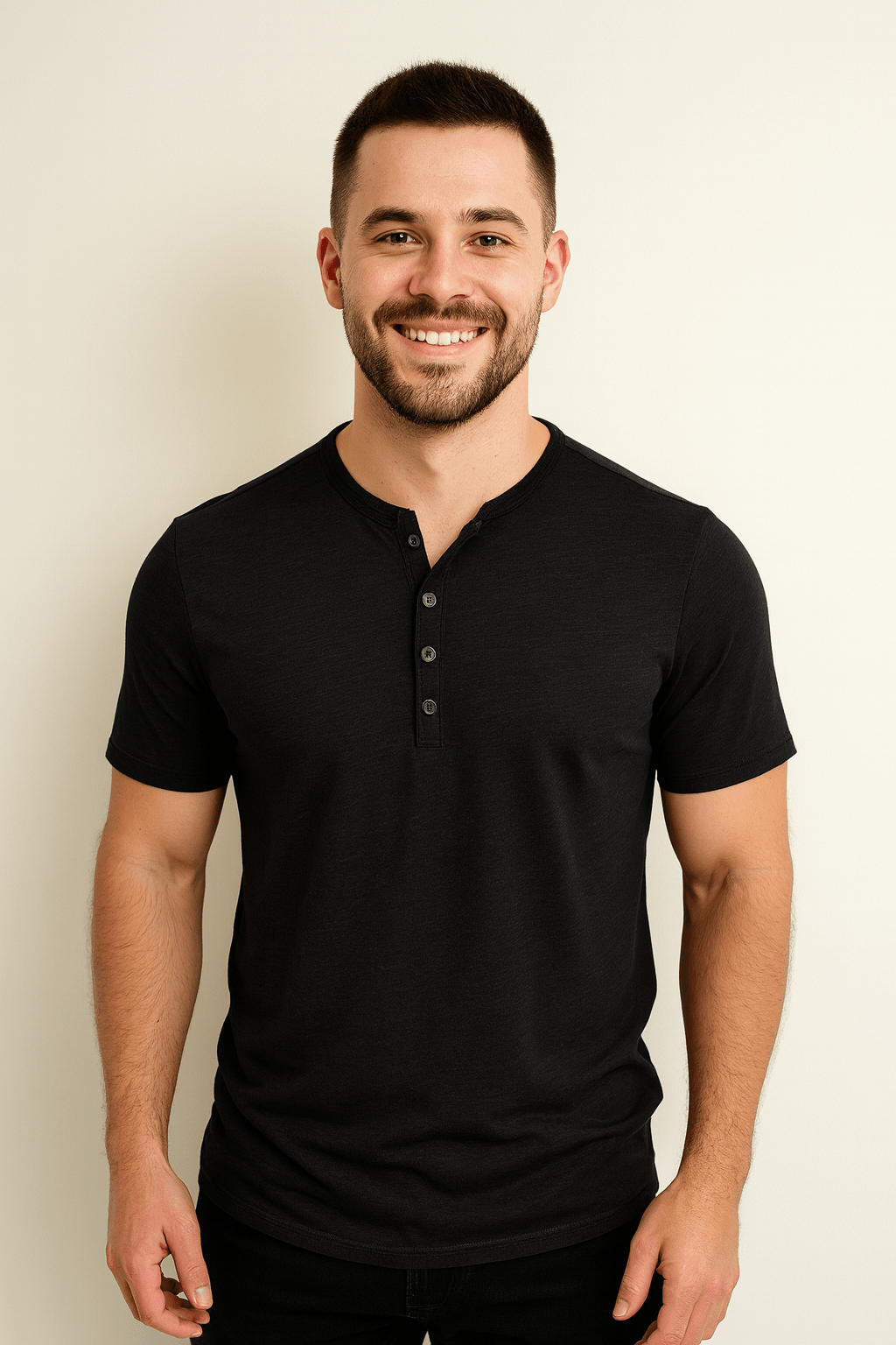 Koszula Dirk Henley z guzikiem