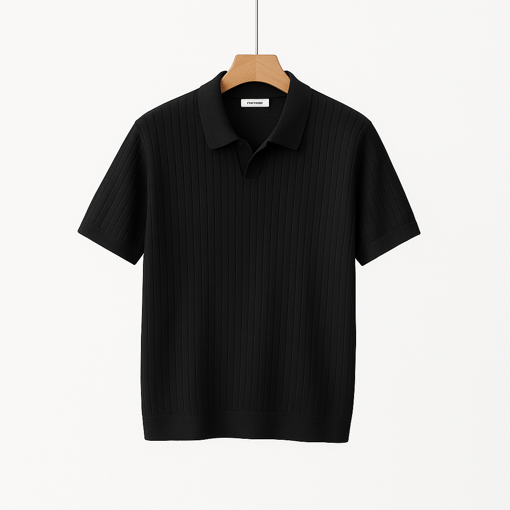 Koszulka polo męska Lucas Strick krótki rękaw