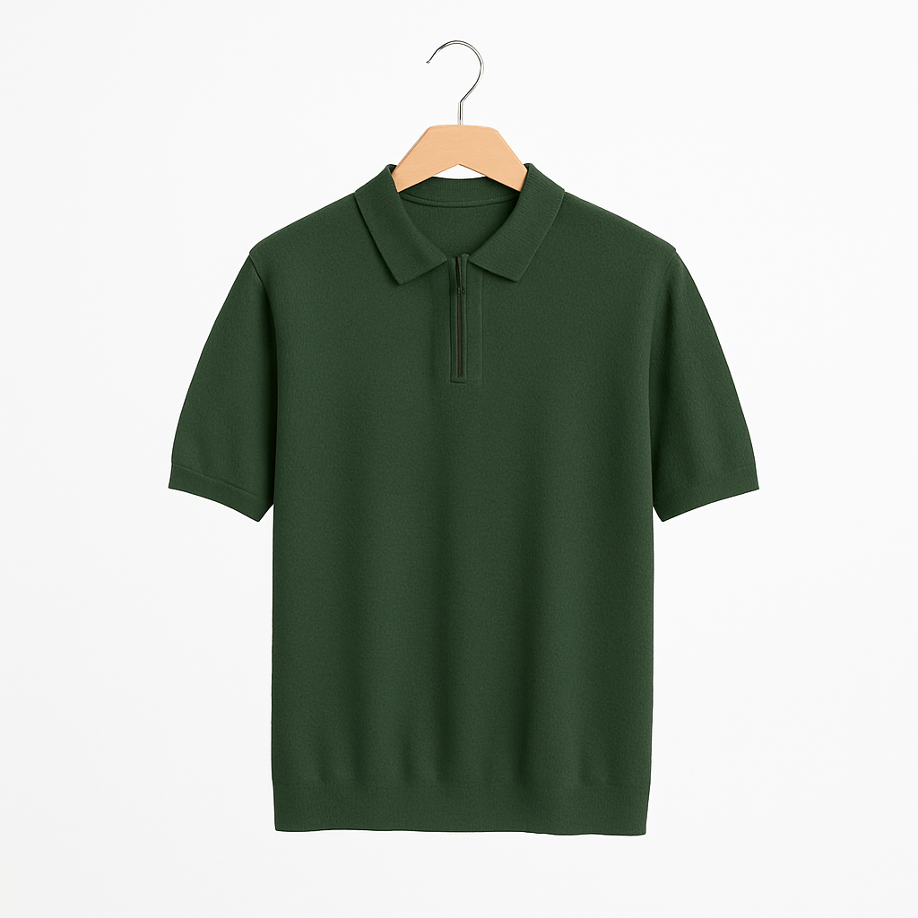 Poloshirt Michael Strick z zamkiem błyskawicznym